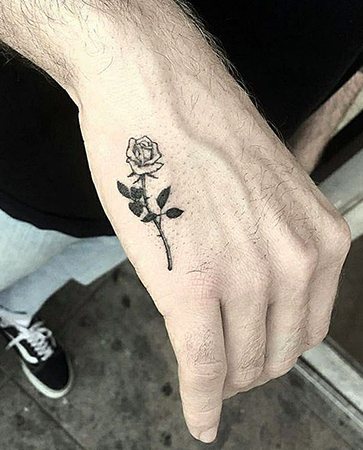 Small tattoo on hand