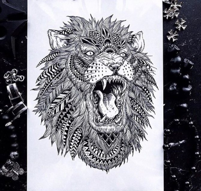 tatouage de force invincible