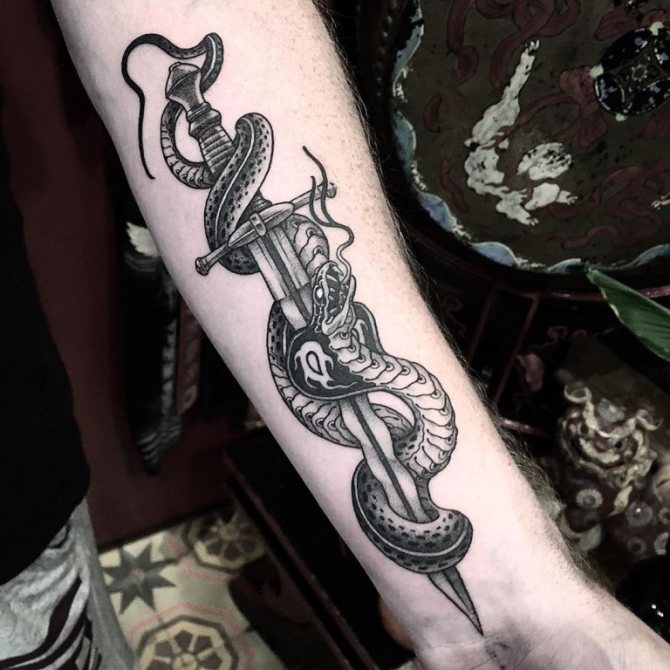 signification du tatouage de couteau