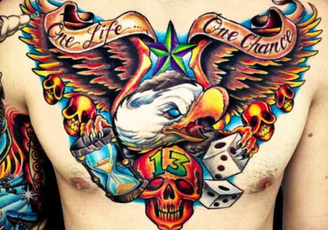 Nouveau tatouage d'école. Sketches masculins, pour filles, photo