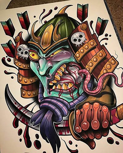 Nouveau tatouage d'école. Sketches masculins, pour filles, photo