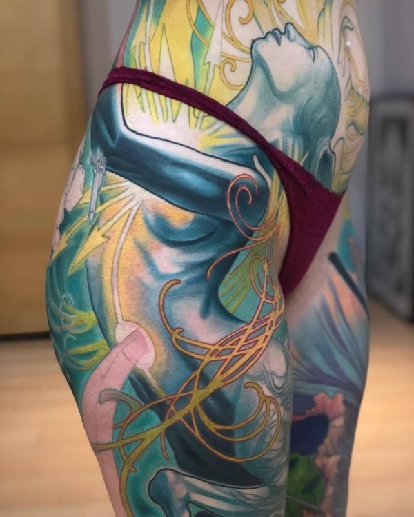 Uuden koulun tatuointi. Luonnoksia mies, tytöille, valokuva