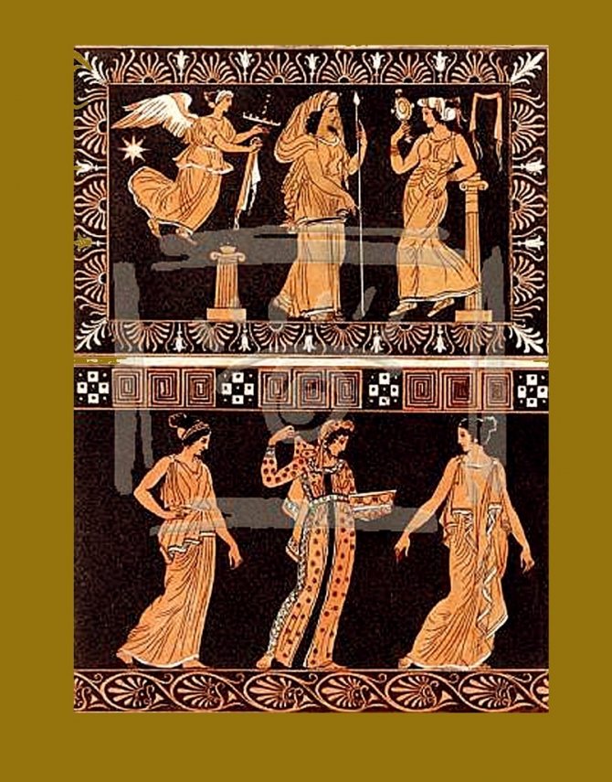 Vêtements des reines de la Grèce antique