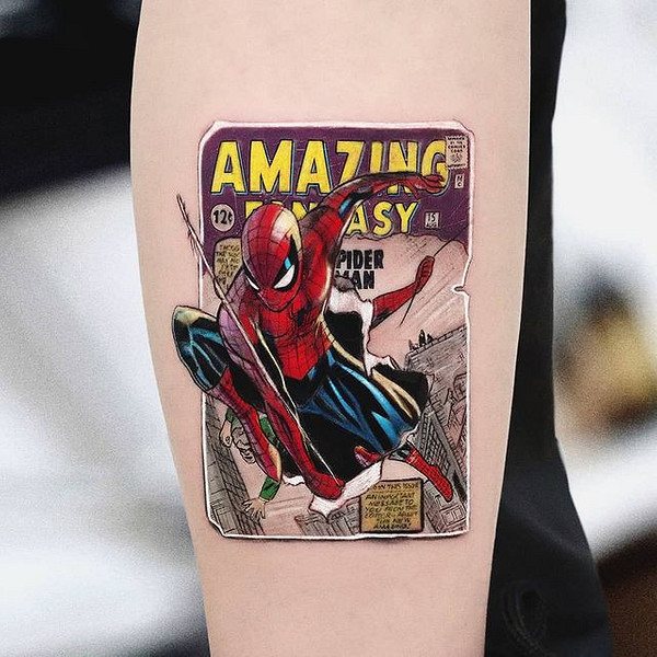 From Van Gogh to Spider-Man: 24 cool tattoos with paintings and famous characters