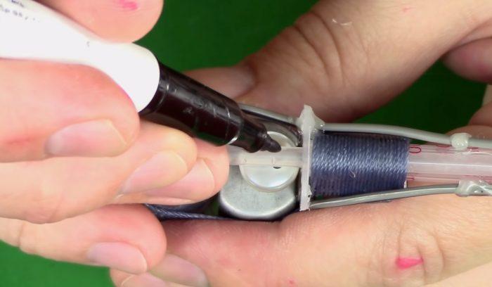 Point marqué sur l'étalon