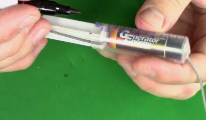 Protrusion du piston marquée