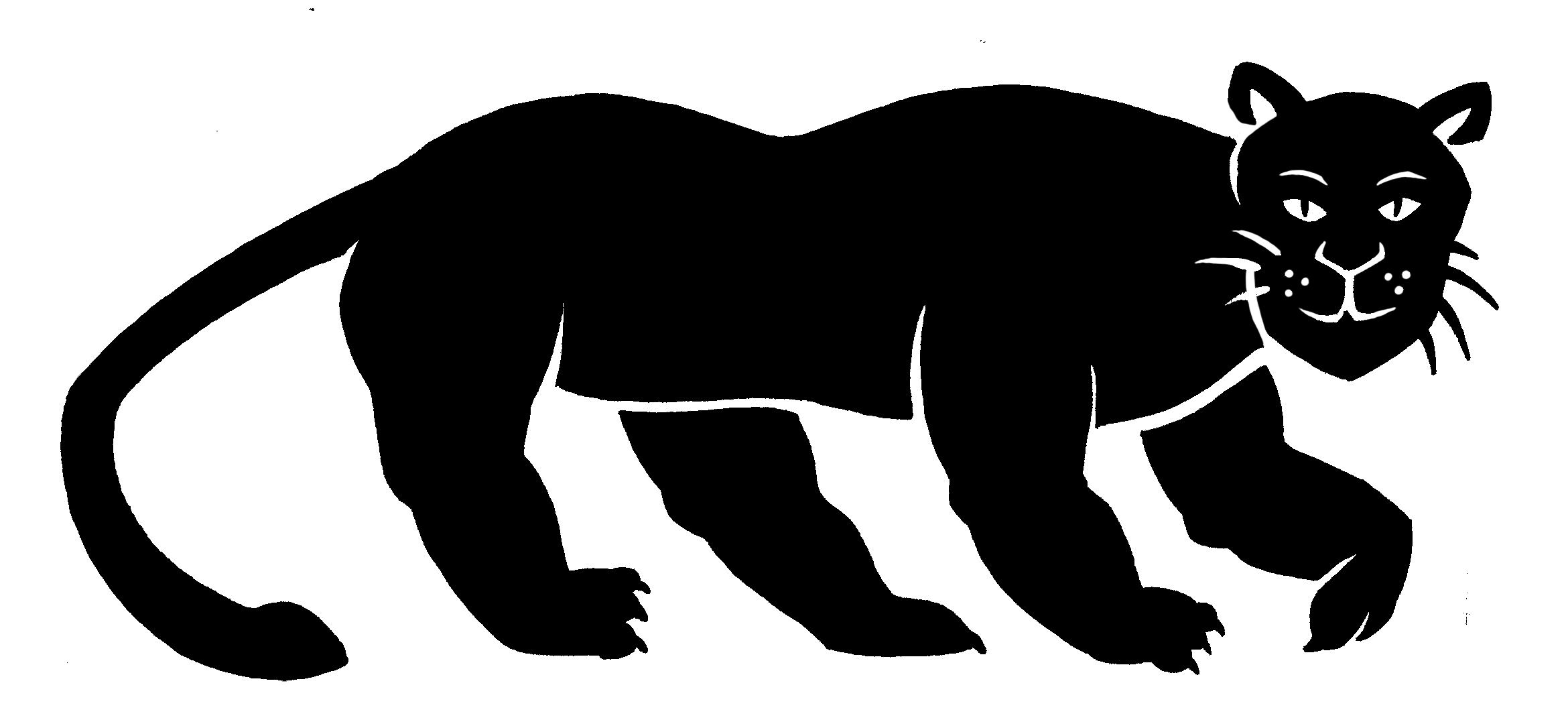 croquis de tatouage de panthère