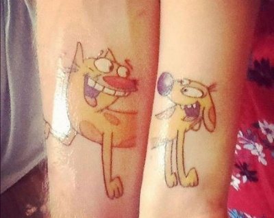 Татуировки за влюбени двойки. Скици, надписи на снимки с превод за съпруг и съпруга, гадже и приятелка