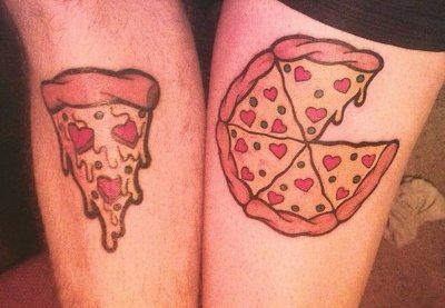 Татуировки по двойки за двама влюбени. Скици, надписи към снимки с превод за съпруг и съпруга, гадже и приятелка