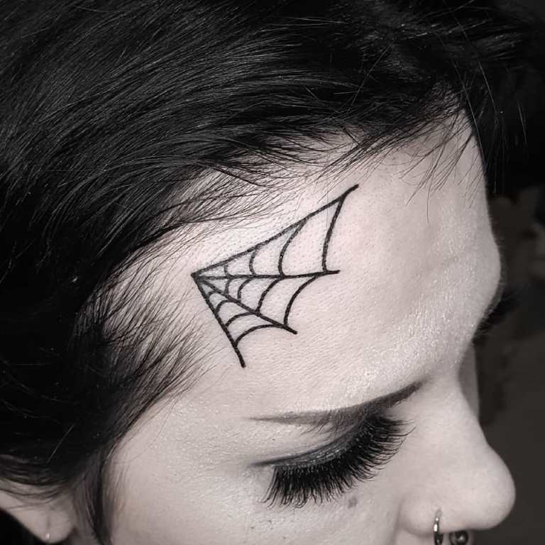 tatouage toile d'araignée