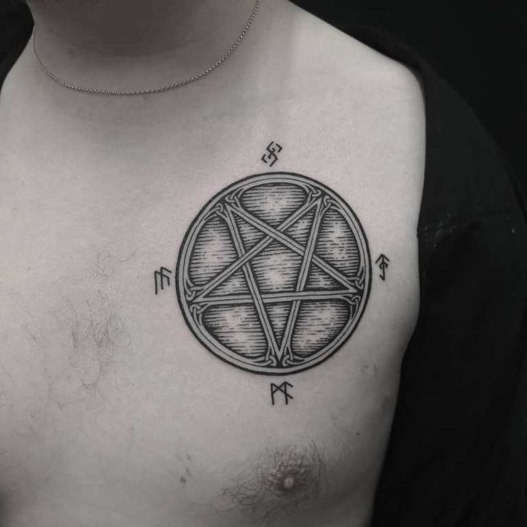 tatuaggio pentagramma