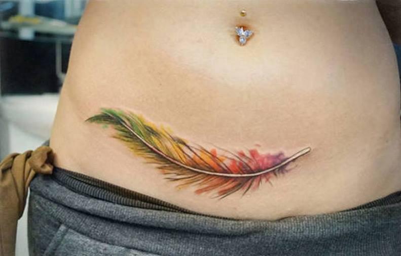 フェザー水彩画風