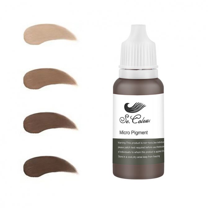 Пигмент за татуиране на вежди