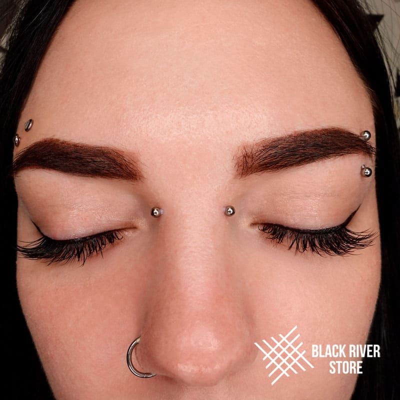 piercing du sourcil, piercing du pont