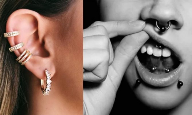 Piercing (propíchnutí) pupíku, nosu, bradavek, jazyka, uší, intimních partií, rtů, obočí. Typy, fotografie, jak na to