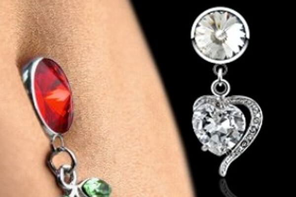 Belly button piercing without piercing and pain