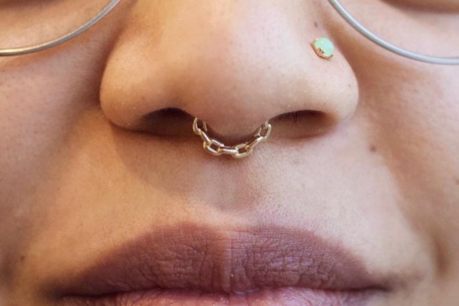 septum piercing septum photo