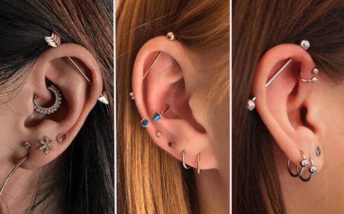 耳ピアス、耳介軟骨ピアス