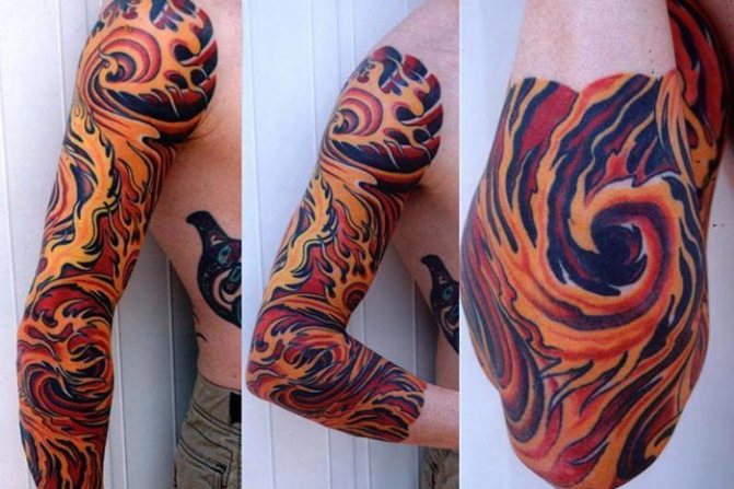 Пламък върху кожа