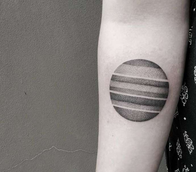 Der Planet Jupiter auf deinem Arm