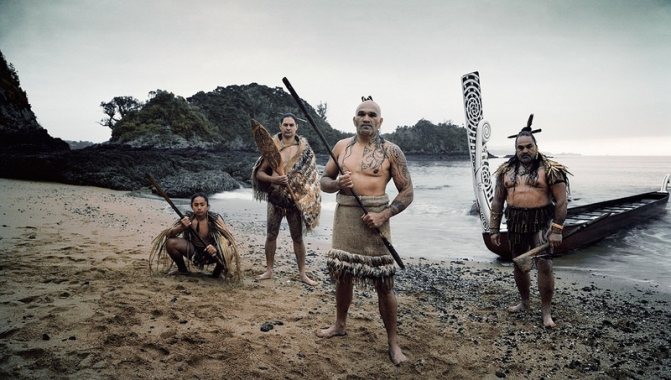 Maori-Stamm in Neuseeland.