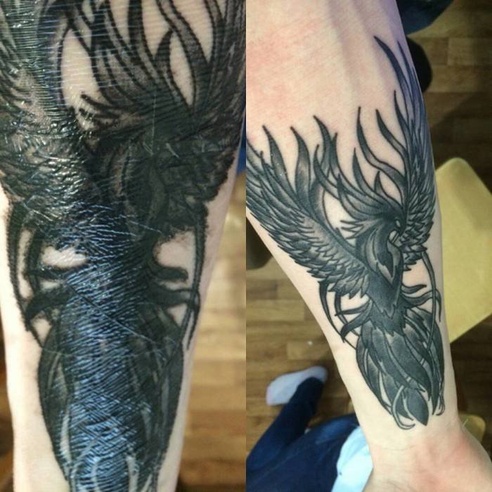 Tattoo wrap på hånden