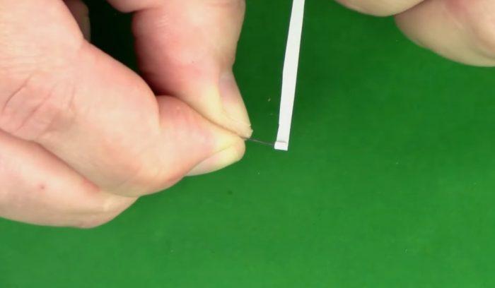 La bande est enroulée