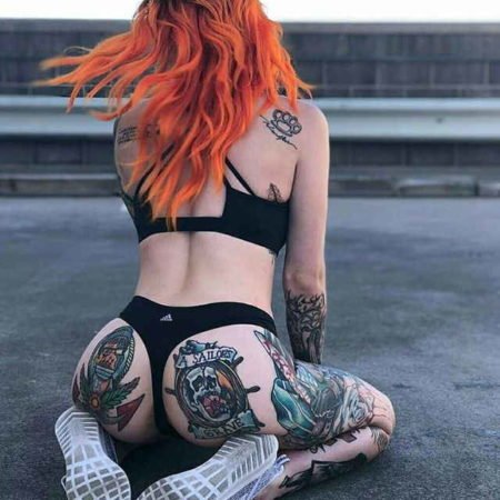 Tatouage de fesses old skool