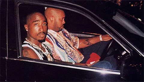 Pre-mortem photo. Tupac Shakur five minutes before his death