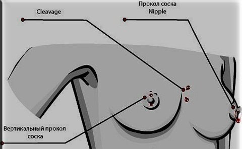 Mellbimbó piercing lányoknál. Fotók, vélemények
