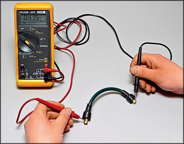 Prueba de resistencia de los cables