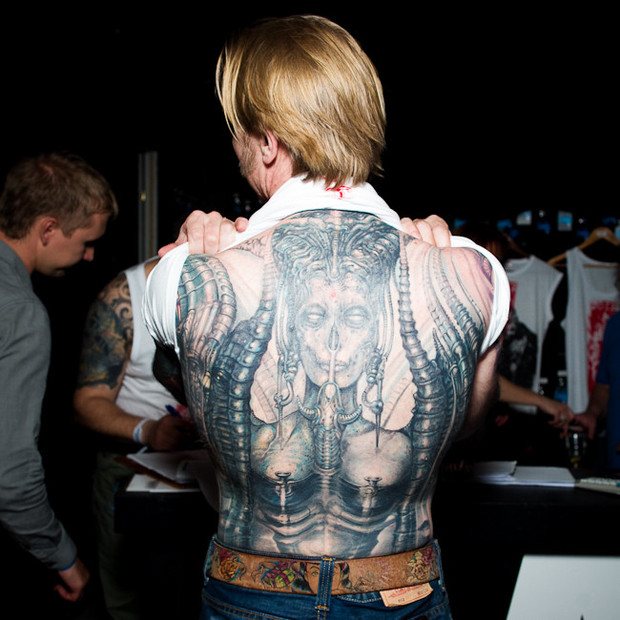 Back Talks: The owners of the backs of their tattoos talk about the subjects of their tattoos. Image #1.
