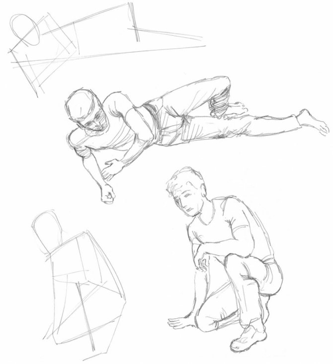 Dessiner la figure humaine dans différentes positions du corps