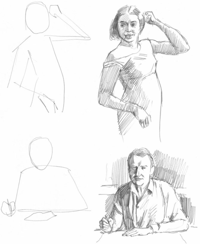 Dessiner la figure humaine dans différentes positions du corps