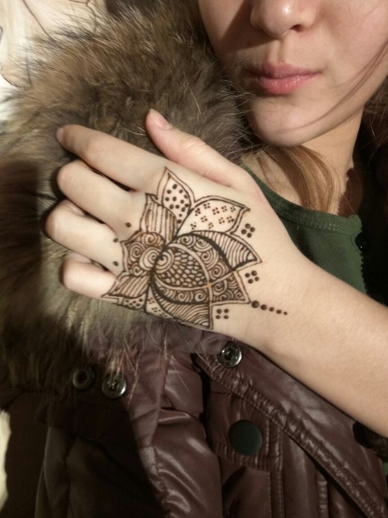 nakreslete si na ruku lotos