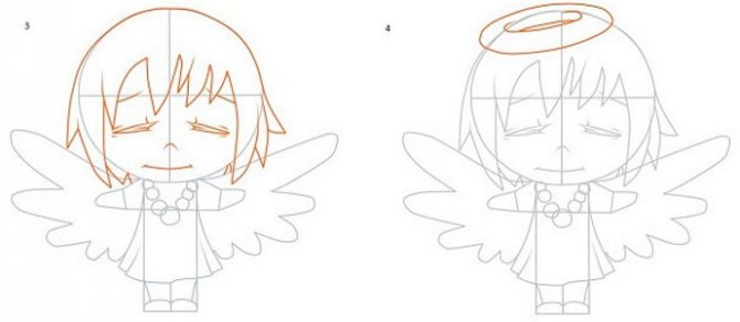 Σχεδιάζοντας άγγελοι με φτερά όμορφο μολύβι