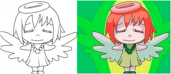 Σχεδιάζοντας άγγελοι με φτερά όμορφο μολύβι