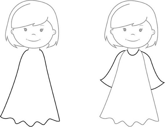 Σχέδια αγγέλων με φτερά όμορφο μολύβι