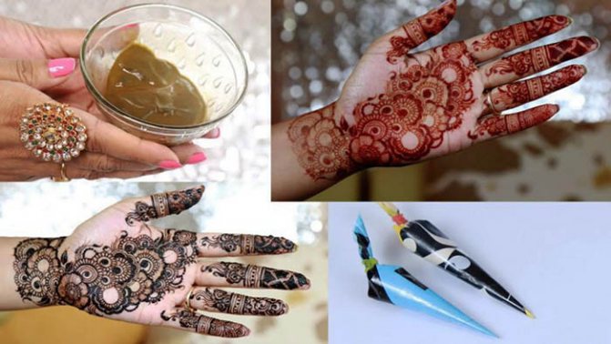 Dessins au henné sur le poignet. Des croquis faciles pour les débutants