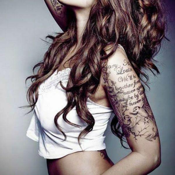 肩のタトゥーに描かれた絵