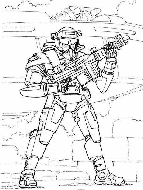 dessin de super guerrier