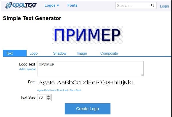 Cooltextin verkkosivusto