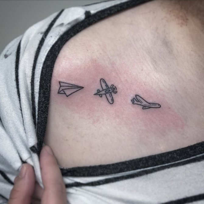airplane tattoo