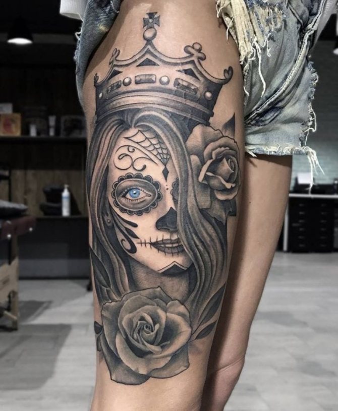 дизайни на Santa Muerte