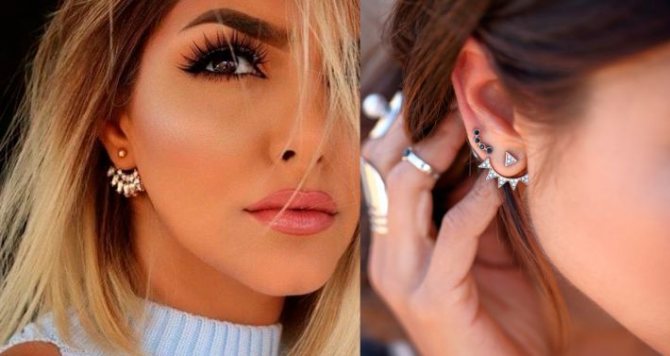 pendientes de la chaqueta