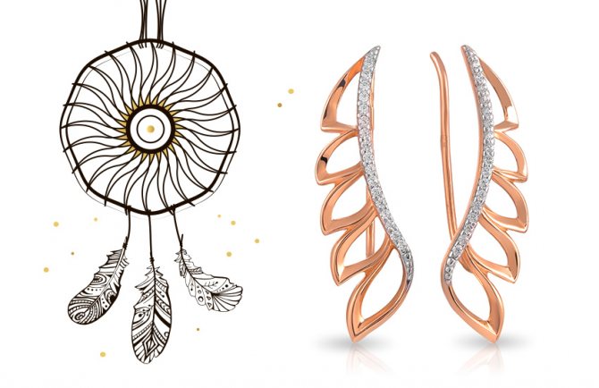 Pendientes de torpeza, joyas inusuales, tendencias en joyería, moda, oro 585