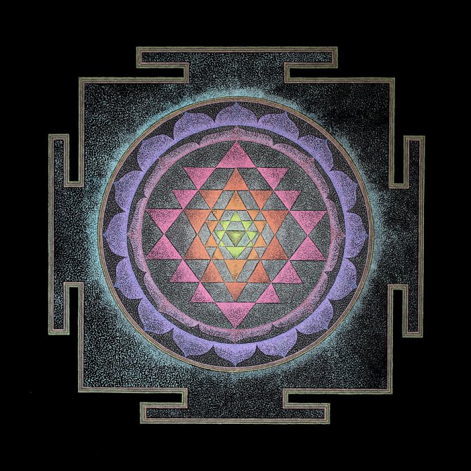 shri yantra pattern