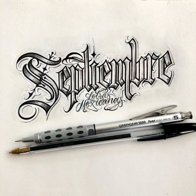 タトゥー用フォント