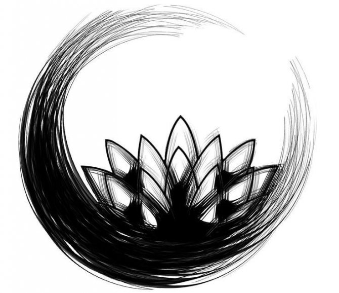 Lotus-Symbole des Zen-Buddhismus