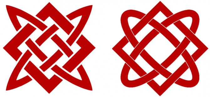 Hvězda Lada a symboly náměstí Svarog